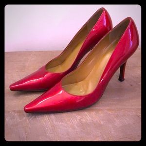 Stuart Weitzman Red Patent Heels